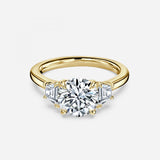 Round Engagement Ring