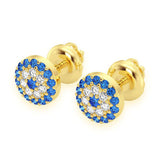 Black And Blue Diamond Earrings – 1.5 CTW