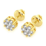 Diamond Cluster Earrings – 1 CTW