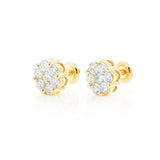 Cluster Diamond Earrings – 1.35 CTW