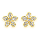 Flower Diamond Earrings – 1.4 CTW