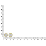 Hexagon Diamond Earrings – 2.5 CTW