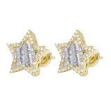 Baguette Diamond Star Earrings – 2.5 CTW