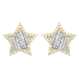 Baguette Diamond Star Earrings – 2.5 CTW