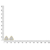 Baguette Diamond Triangle Earrings – 2.6 CTW