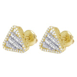 Baguette Diamond Triangle Earrings – 2.6 CTW