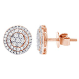 Carnation Diamond Cluster Earrings – 2 CTW