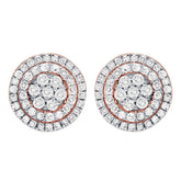 Carnation Diamond Cluster Earrings – 2 CTW