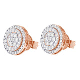 Carnation Diamond Cluster Earrings – 2 CTW