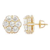 Cluster Diamond Earrings – 4 CTW