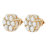 Cluster Diamond Earrings – 4 CTW