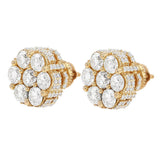 Cluster Diamond Earrings – 4 CTW