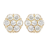 Cluster Diamond Earrings – 4 CTW