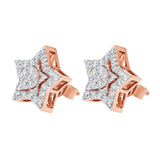 Star Round Diamond Earrings – 3.5 CTW