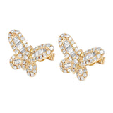 Butterfly Shaped Diamond Earrings – 3 CTW