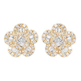 Flower Diamond Stud Earring – 3.5 CTW