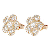 Flower Diamond Stud Earring – 3.5 CTW