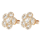 Flower Diamond Stud Earring – 3.5 CTW