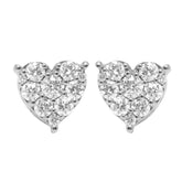Heart Shaped Diamond Earrings – 2.9 CTW