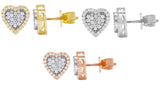 Round Diamond Heart Earrings – 3.5 CTW