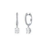 Oval Diamond Earrings – 2.6 CTW