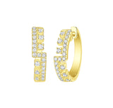 Gold Hoop Earrings – 1.5 CTW