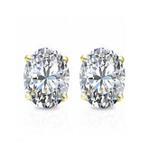2.00 Tcw IGI Certified Oval Diamond Stud Earring