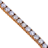 5MM Diamond Tennis Bracelet 14K Solid Gold