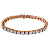 5MM Diamond Tennis Bracelet 14K Solid Gold
