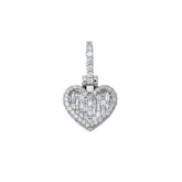 Premium Baguette Diamond Heart Pendant - 1.50 CTW