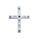 Gold Diamond Cross Pendant Baguette & Round Design - 1.16?CTW