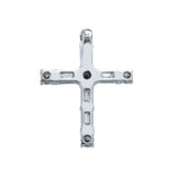 Gold Diamond Cross Pendant Baguette & Round Design - 1.16?CTW