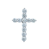 Round Cross Pendant Diamond Religious Jewelry