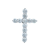 Round Cross Pendant Diamond Religious Jewelry