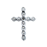 Round Cross Pendant Diamond Religious Jewelry