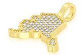 Premium Diamond Alaska State Pendant - 0.20 CTW