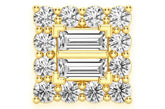 Baguette Square Pendant 10K Solid Gold - 0.50 CTW