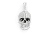 Baguette Diamond Skull Pendant - 6.00 CTW
