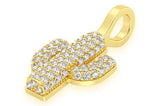 Cactus Diamond Pendant 14K Solid Gold - 0.35 CTW