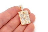 Closed Bible Book Diamond Pendant 10K Solid Gold - 1.50 CTW