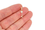 Key Diamond Pendant 10K Solid Gold - 0.25 CTW