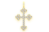 14K Gold Diamond Cross Pendant – 0.86?CTW
