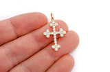14K Gold Diamond Cross Pendant – 0.86?CTW