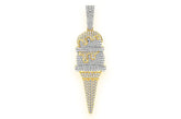 Double Scoop Ice Cream VVS Diamond Pendant - 3.25 CTW