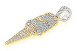 Double Scoop Ice Cream VVS Diamond Pendant - 3.25 CTW