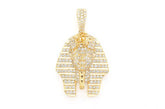 Pharaoh Diamond Pendant 14K Solid Gold - 2.00 CTW