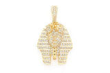 Pharaoh Diamond Pendant 14K Solid Gold - 2.00 CTW