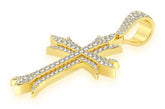 Lab Grown Diamond Cross Pendant - 6.75?CTW