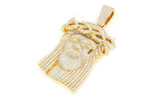 Jesus Diamond Pendant 14k Solid Gold - 22.25 CTW