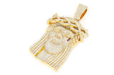 Jesus Diamond Pendant 14k Solid Gold - 22.25 CTW